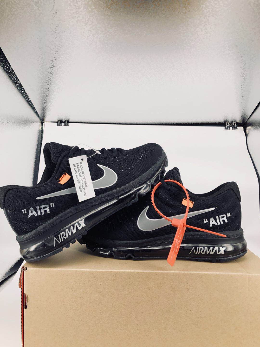 Off-white Nike Air Max 2017 Black Shoes - Click Image to Close